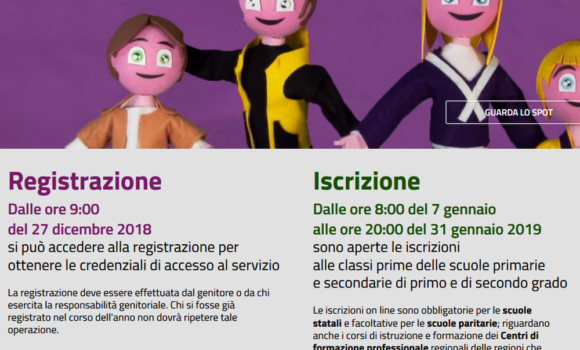 Informazioni per ISCRIZIONI ONLINE alunni delle future classi PRIME a.s. 2019/2020